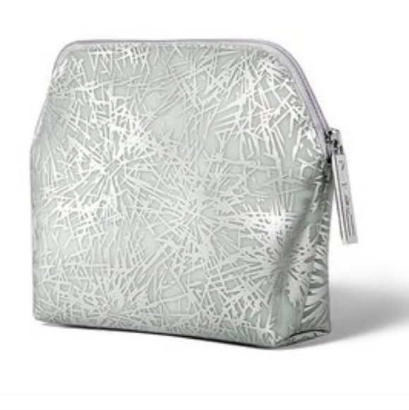 MAC Cosmetics Handbags - NWT MAC COSMETICS SILVER GEOMETRIC BAG